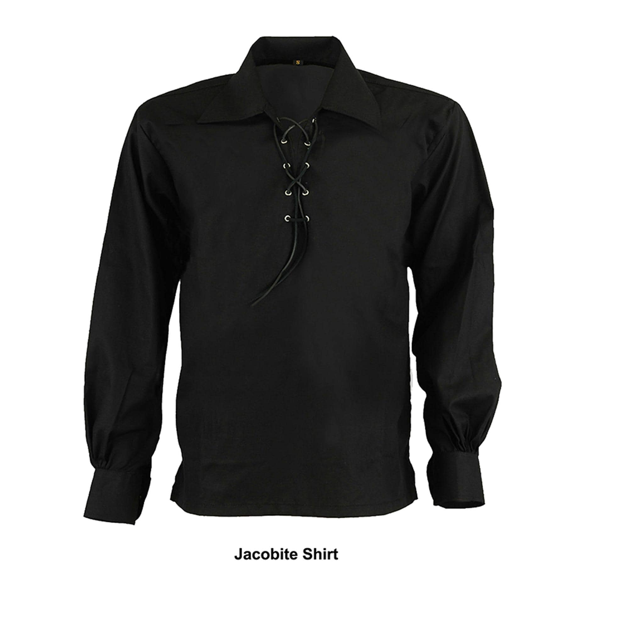 Men's Long Sleeve Ghillie Shirt Jacobite Traditional Scottish Kilt Shirt